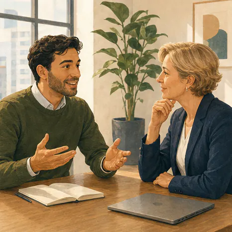 Illustration for Career promotion discussion